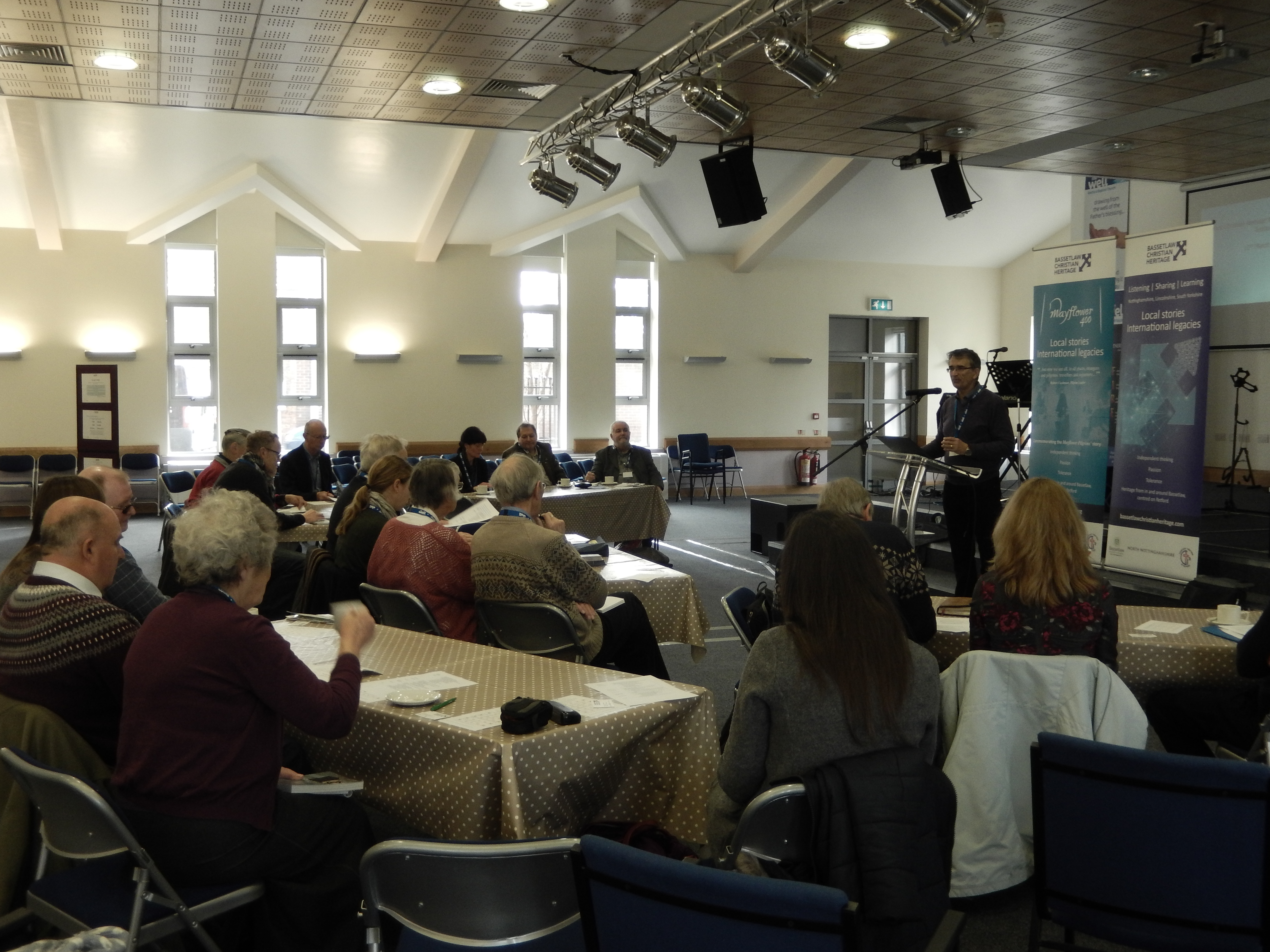 Adrian Gray addressing the conference