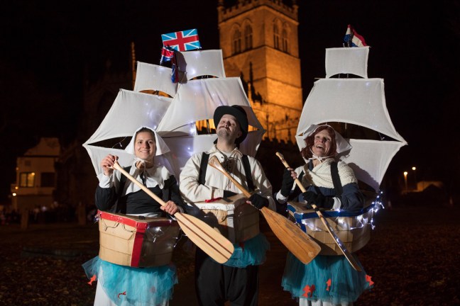 rhubarb theatre outside st swithun's by electric egg_pilgrim roots_BCH